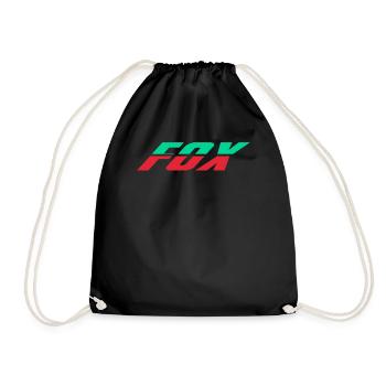 Fox Modern Design - Drawstring Bag - black - Front