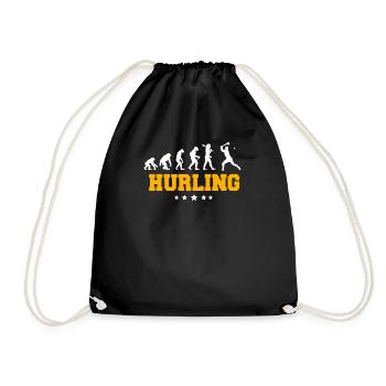 HURLING - Turnbeutel - Schwarz - Vorne