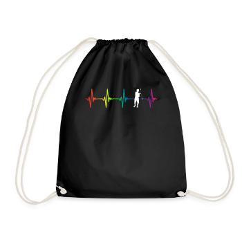 Yo-Yoing Rainbow Heartbeat - Sac de sport léger - noir - Devant
