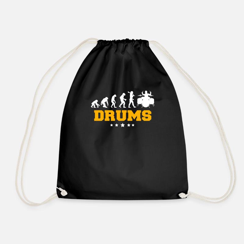 DRUMS - Turnbeutel - Schwarz