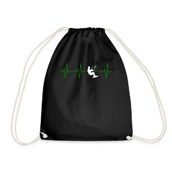 Kitesurfing Present For Your Mom And Dad - Turnbeutel - Schwarz - Vorne
