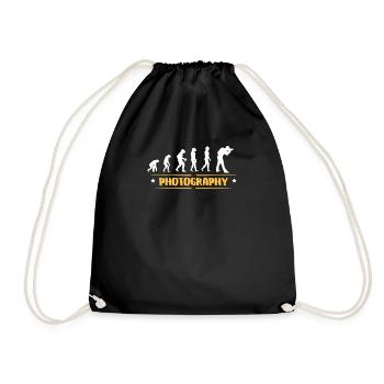 EVOLUTION PHOTOGRAPHY - Drawstring Bag - black - Front