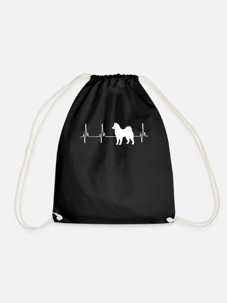 Husky EKG - Turnbeutel - Schwarz