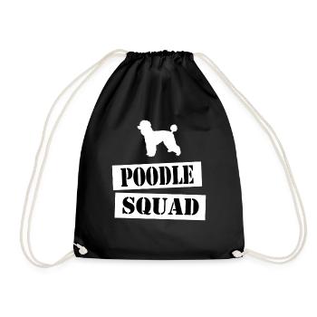join the poodle squad - Turnbeutel - Schwarz - Vorne