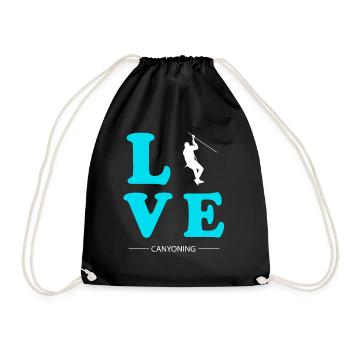 CANYONING LOVE - Drawstring Bag - black - Front