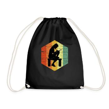 T-shirt Vintage Writer - Sac de sport léger - noir - Devant