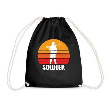 The Soldier - Turnbeutel - Schwarz - Vorne