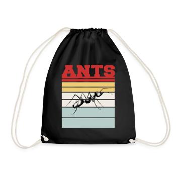FOURMIS - Sac de sport léger - noir - Devant