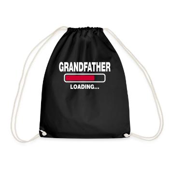 Grandfather - Drawstring Bag - black - Front