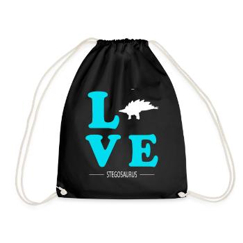 Stegosaurus - Sac de sport léger - noir - Devant