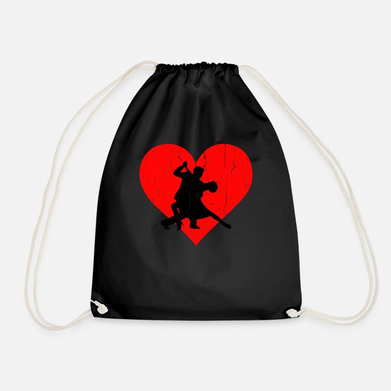 Salsa Heart - Turnbeutel - Schwarz