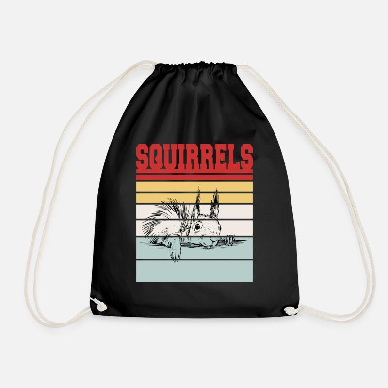 SQUIRRELS - Turnbeutel - Schwarz