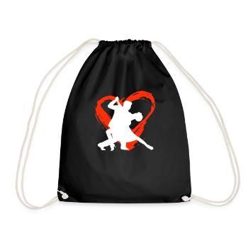 A Heart For Salsa - Drawstring Bag - black - Front