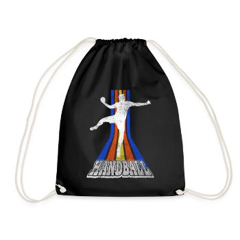Handball Handball Player Handball Player Vintage Retro - Sac de sport léger - noir - Devant