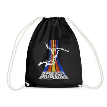 Handball Handball Player Handball Player Vintage Retro - Sac de sport léger - noir - Devant