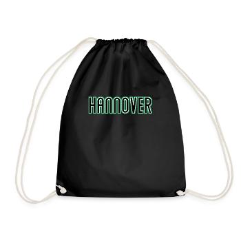 Hannover Fußball Stadt stolz Geschenk Kröpcke Fan - Turnbeutel - Schwarz - Vorne