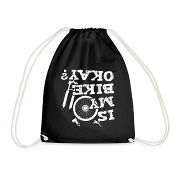 Vélo de montagne vtt vélo cycliste cadeau - Sac de sport léger - noir - Devant