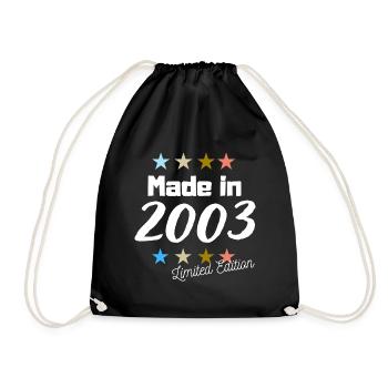 Fabriqué en 2003 Édition Limitée Vintage Anniversaire - Sac de sport léger - noir - Devant