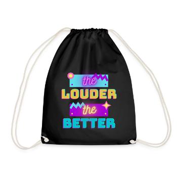 plus c’est fort, mieux c’est - Sac de sport léger - noir - Devant