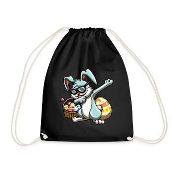 Cool Easter - Drawstring Bag - black - Front