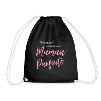 Voila à quoi ressemble la maman parfaite - Sac de sport léger - noir - Devant