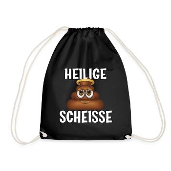 Heiligige Scheisse - Turnbeutel - Schwarz - Vorne