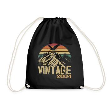 Vintage 2004 Cadeau Anniversaire 2004 Retro 2004 - Sac de sport léger - noir - Devant
