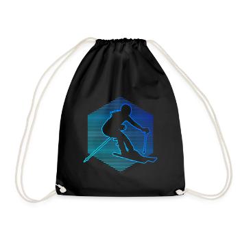 Ski Hommes Femmes Sports d’hiver Stunt Ski Ski - Sac de sport léger - noir - Devant