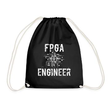 FPGA Ingenieur - Turnbeutel - Schwarz - Vorne