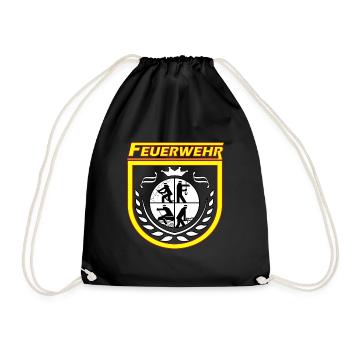 fire Department - Drawstring Bag - black - Front