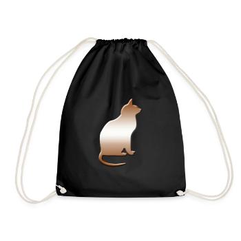 Cats, gift, crazy cat lady, cat - Drawstring Bag - black - Front