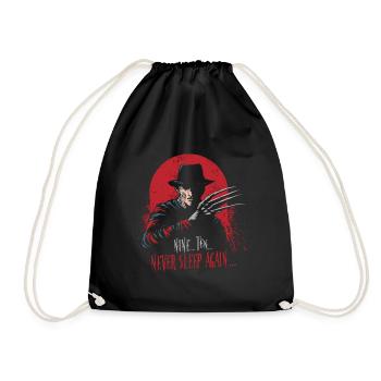 Never Sleep Again - Drawstring Bag - black - Front