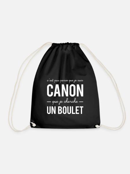 Je suis canon mais je ne cherche pas de boulet - Sac de sport léger - noir