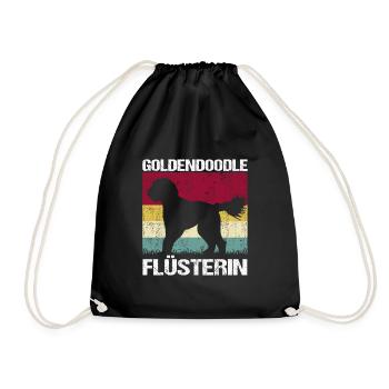 Goldendoodle Mama Golden Doodle Flüsterin - Turnbeutel - Schwarz - Vorne