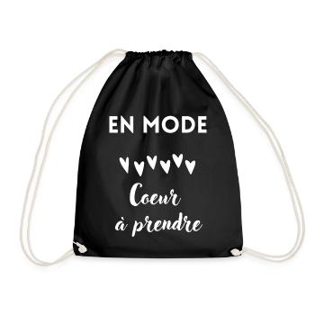 en mode coeur à prendre - Sac de sport léger - noir - Devant