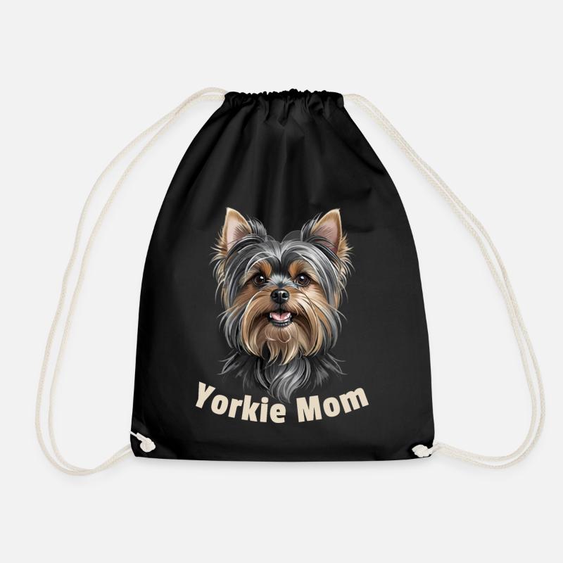 Yorkie Mom - Turnbeutel - Schwarz