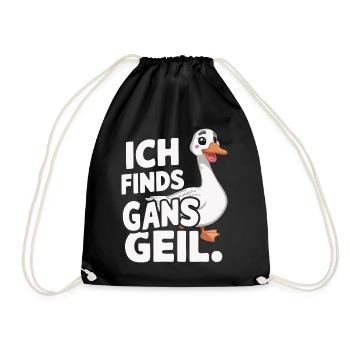 Goose Geese Animal Farm - Drawstring Bag - black - Front