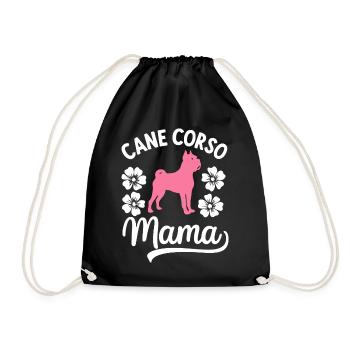Cane Corso Hund - Turnbeutel - Schwarz - Vorne