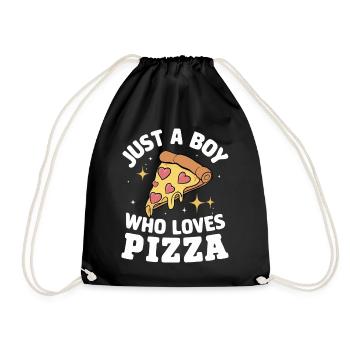 Pizza Italy Fast Food - Drawstring Bag - black - Front