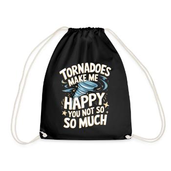 Storm Chasing Tornado Storm Meteorologist - Drawstring Bag - black - Front
