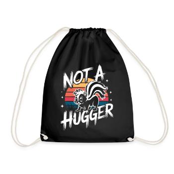 Animaux du zoo de mouffette - Sac de sport léger - noir - Devant