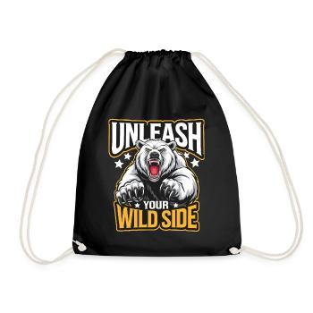 Bear Grizzly Bear Brown Bear Bear - Drawstring Bag - black - Front