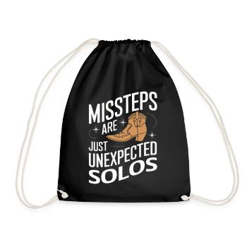 Line Dancing Dancing Dancers - Drawstring Bag - black - Front