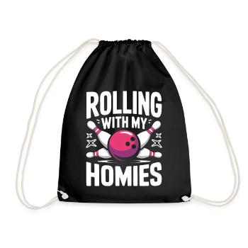 Bowling Bowler Pin Ball Bowling Ball - Sac de sport léger - noir - Devant