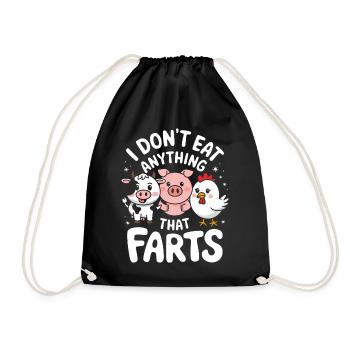 Végétarien Végétalien Végétarien Végétarien - Sac de sport léger - noir - Devant
