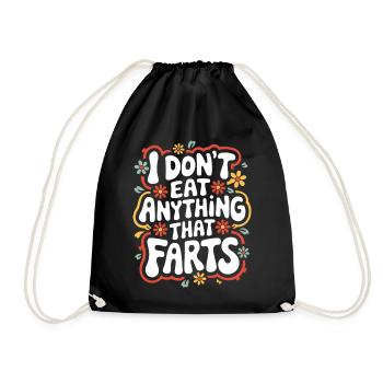 Végétarien Végétalien Végétarien Végétarien - Sac de sport léger - noir - Devant