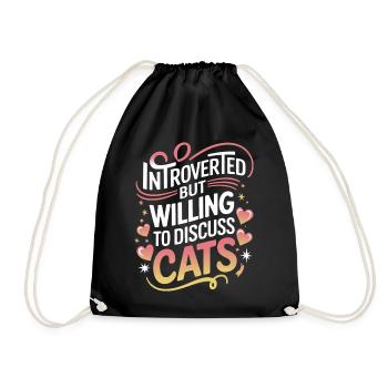 Introverti, antisocial, introverti - Sac de sport léger - noir - Devant