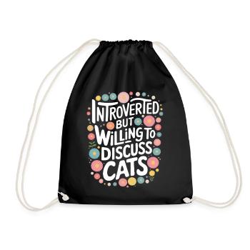 Introverti, antisocial, introverti - Sac de sport léger - noir - Devant