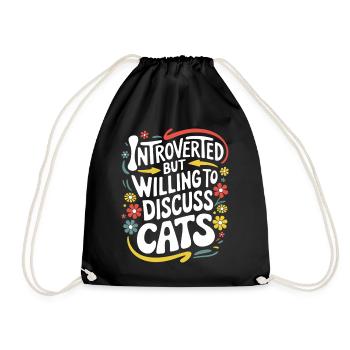 Introverti, antisocial, introverti - Sac de sport léger - noir - Devant