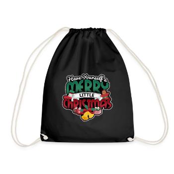 Joyeux Noël Ho Ho Ho Père Noël - Sac de sport léger - noir - Devant